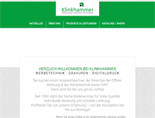 Tablet Screenshot of hk-werbetechnik.de